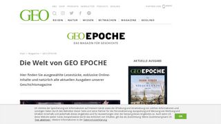 
                            3. GEO Epoche: Das Magazin für Geschichte - [GEO]