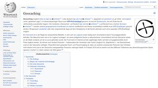 
                            11. Geocaching – Wikipedia