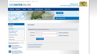 
                            1. GEODATENONLINE - Anmelden - Geoportal Bayern