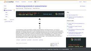 
                            13. Geofencing products in woocommerce - Stack Overflow