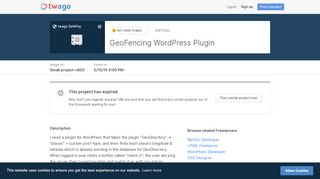 
                            4. GeoFencing WordPress Plugin | twago