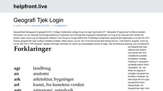 
                            9. Geografi Tjek Login – helpfront.live