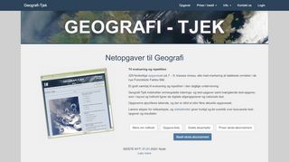 
                            3. Geografi-Tjek - Netopgaver til Geografi