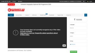 
                            4. Geography Optional Test series online & Offline for ... - Guidance IAS