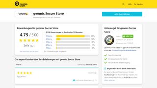 
                            9. geomix Soccer Store Bewertungen & Erfahrungen | Trusted Shops