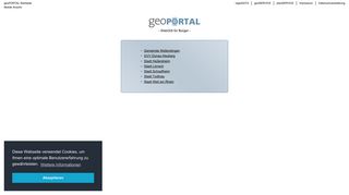 
                            7. geoPORTAL: Start -