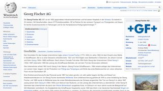 
                            7. Georg Fischer AG – Wikipedia