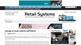 
                            13. George at Asda selects ediTRACK - Retail Systems