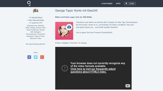 
                            11. George Tipps: Konto mit Gesicht! - blog.mygeorge.at