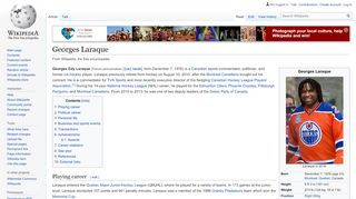 
                            9. Georges Laraque - Wikipedia