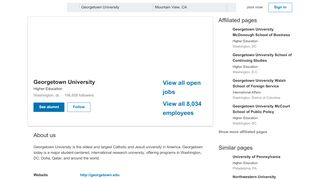 
                            4. Georgetown University | LinkedIn