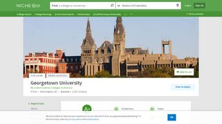 
                            11. Georgetown University - Niche