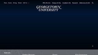 
                            1. Georgetown University: Welcome Home!
