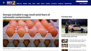 
                            12. Georgia included in egg recall amid fears of salmonella contamination ...