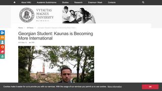 
                            8. Georgian Student: Kaunas is Becoming More International | VDU