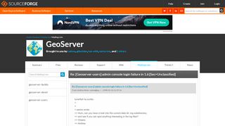 
                            12. GeoServer / Re: [Geoserver-users] admin console login failure in 1.6 ...