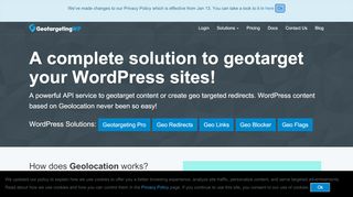 
                            7. Geotargeting WP - Wordpress geolocation plugins