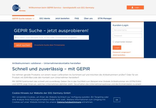 
                            4. GEPIR | GS1 Germany
