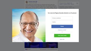 
                            12. Geraldo Alckmin - Vocês sabiam que é possível fazer um... | Facebook