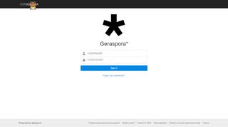 
                            1. Geraspora* - Sign in