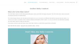 
                            7. Gerber Baby Contest – Don't Miss your chance to enter – You Could ...
