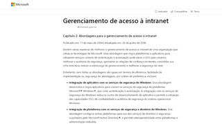 
                            7. Gerenciamento de acesso à intranet e logon único - TechNet - Microsoft