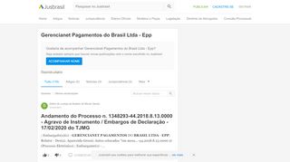 
                            11. Gerencianet Pagamentos do Brasil Ltda - Epp - JusBrasil