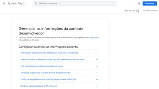 
                            9. Gerenciar as informações da conta de desenvolvedor - Ajuda do Play ...