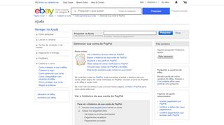 
                            6. Gerenciar sua conta do PayPal - eBay