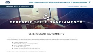 
                            3. Gerencie seu Financiamento - Ford Credit | Ford Brasil