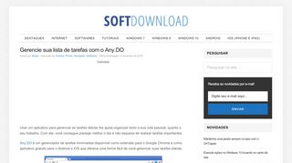 
                            5. Gerencie sua lista de tarefas com o Any.DO - SoftDownload