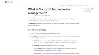 
                            5. Gérer les appareils avec Microsoft Intune - Azure | Microsoft Docs