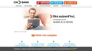 
                            3. Gérer vos comptes | CIH BANK