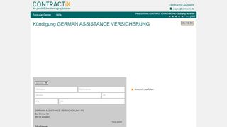 
                            10. GERMAN ASSISTANCE VERSICHERUNG Kündigung sofort online ...