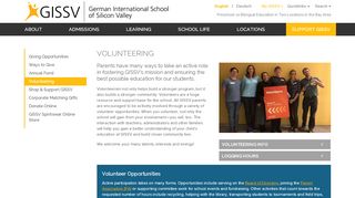 
                            2. German International School of Silicon Valley - Volunteering