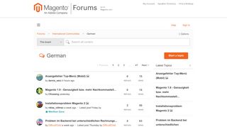 
                            5. German - Magento Forums