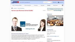 
                            6. German open Business School (GoBS) – Berlin.de
