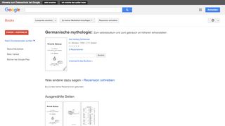 
                            11. Germanische mythologie: Zum selbststudium und zum gebrauch an ...