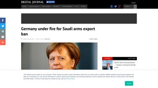 
                            5. Germany under fire for Saudi arms export ban - Digital Journal
