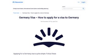 
                            10. Germany Visa – How to apply for a visa to Germany - Skyscanner India