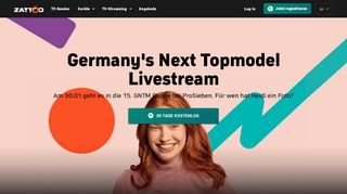 
                            10. Germany's Next Topmodel Stream - live und on demand - Zattoo