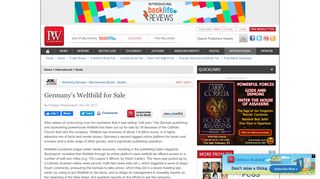 
                            10. Germany's Weltbild for Sale - Publishers Weekly