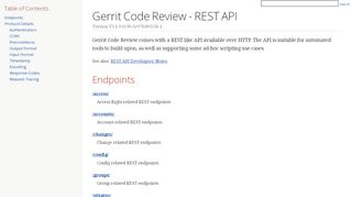 
                            1. Gerrit Code Review - REST API