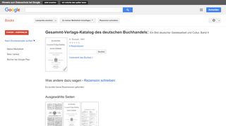 
                            7. Gesammt-Verlags-Katalog des deutschen Buchhandels: Ein Bild ... - Google Books-Ergebnisseite