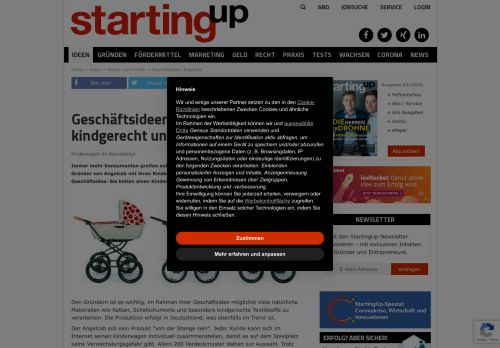 
                            12. Geschäftsideen Kinderwagen: kindgerecht und individuell - StartingUp ...