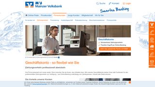 
                            8. Geschäftskonto mit Service vor Ort - Mainzer Volksbank eG