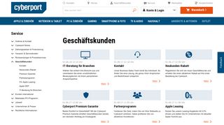 
                            7. Geschäftskunden & Business Sales: Cyberport für B2B-Endkunden