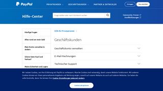 
                            7. Geschäftskunden - PayPal