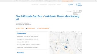 
                            4. Geschäftsstelle Bad Ems Volksbank Rhein-Lahn-Limburg eG