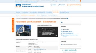 
                            4. Geschäftsstelle Bad Kreuznach Volksbank Rhein-Nahe-Hunsrück eG